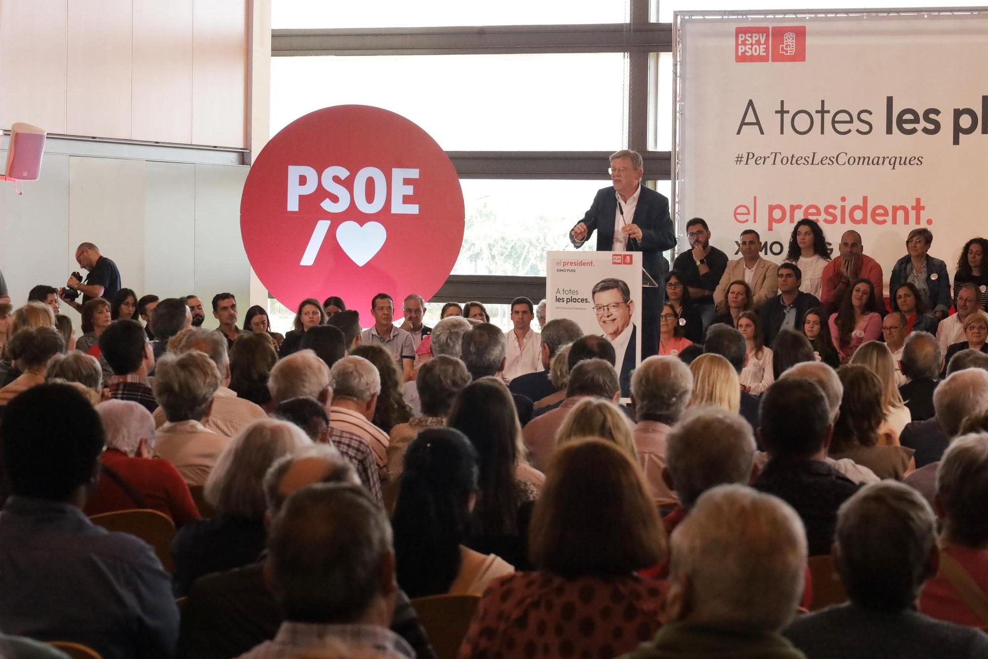 Cierre de campaña del PSPV-PSOE en Castellón con José Luis Rodríguez Zapatero