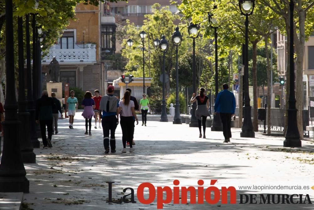 Desescalada en Caravaca: Los 'runners' se ataviaro