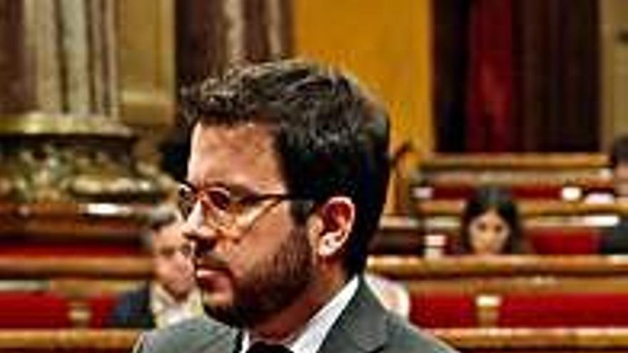 Pere Aragonès, ahir al Parlament