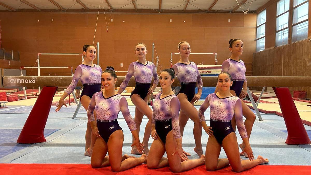 Las componentes del CG Palma que competirán este fin de semana en Valencia