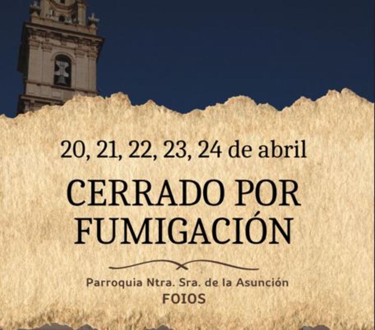 Comunicado de la parroquia.