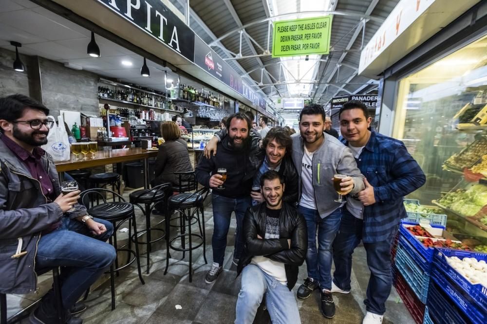 Desmadre en el mercado de Santa Catalina