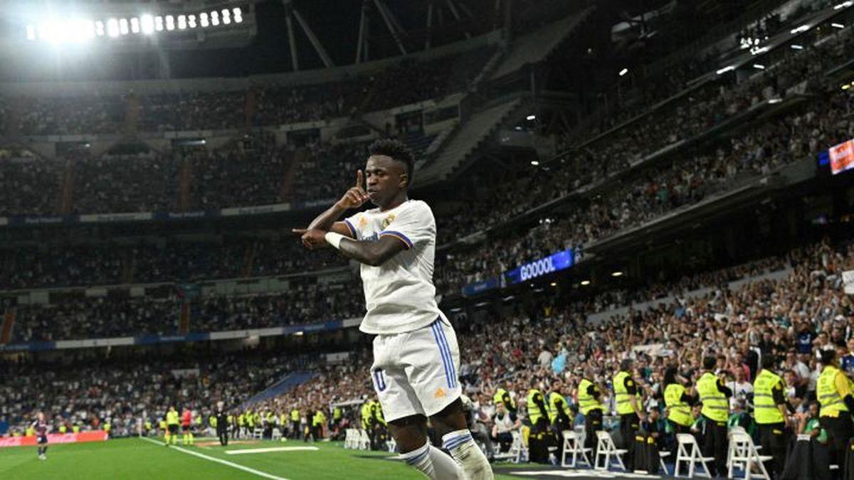 Vinícius Júnior logró su primer triplete con la casaca del Real Madrid frente al Levante