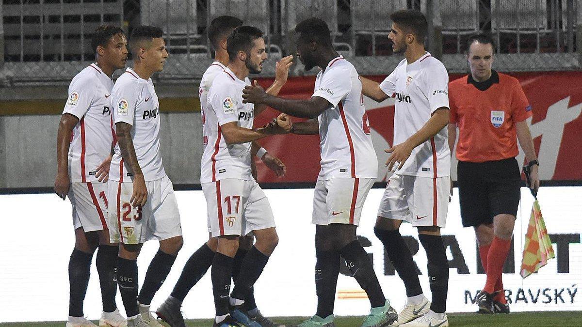 El Sevilla vence ‘in extremis’ al Sigma Olomuc checo