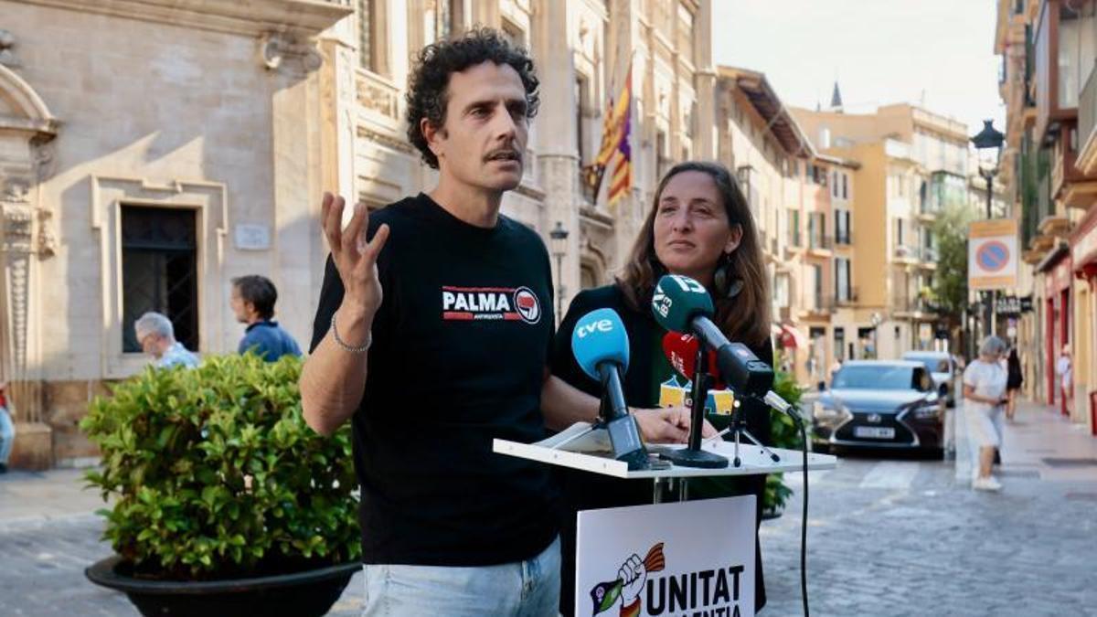 David Pujol y Xisca Mir, candidatos de Més per Palma a la alcaldía.