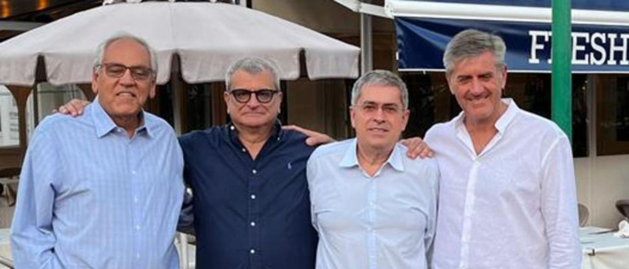 Ramón Suárez, Massimo Camaldo, Marco Aurelio Pérez y Sandro Mariotti.