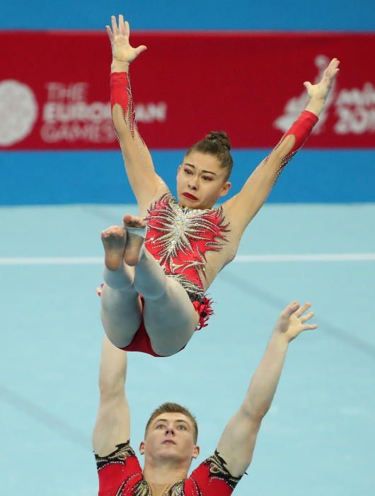 Acrobacias en los Juegos Europeos de Minsk 2019