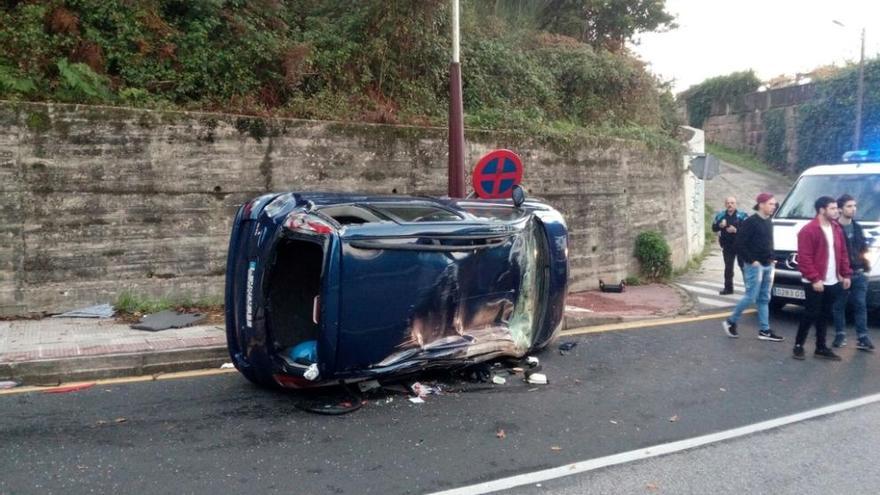 Imagen del vehículo siniestrado. Policía Local