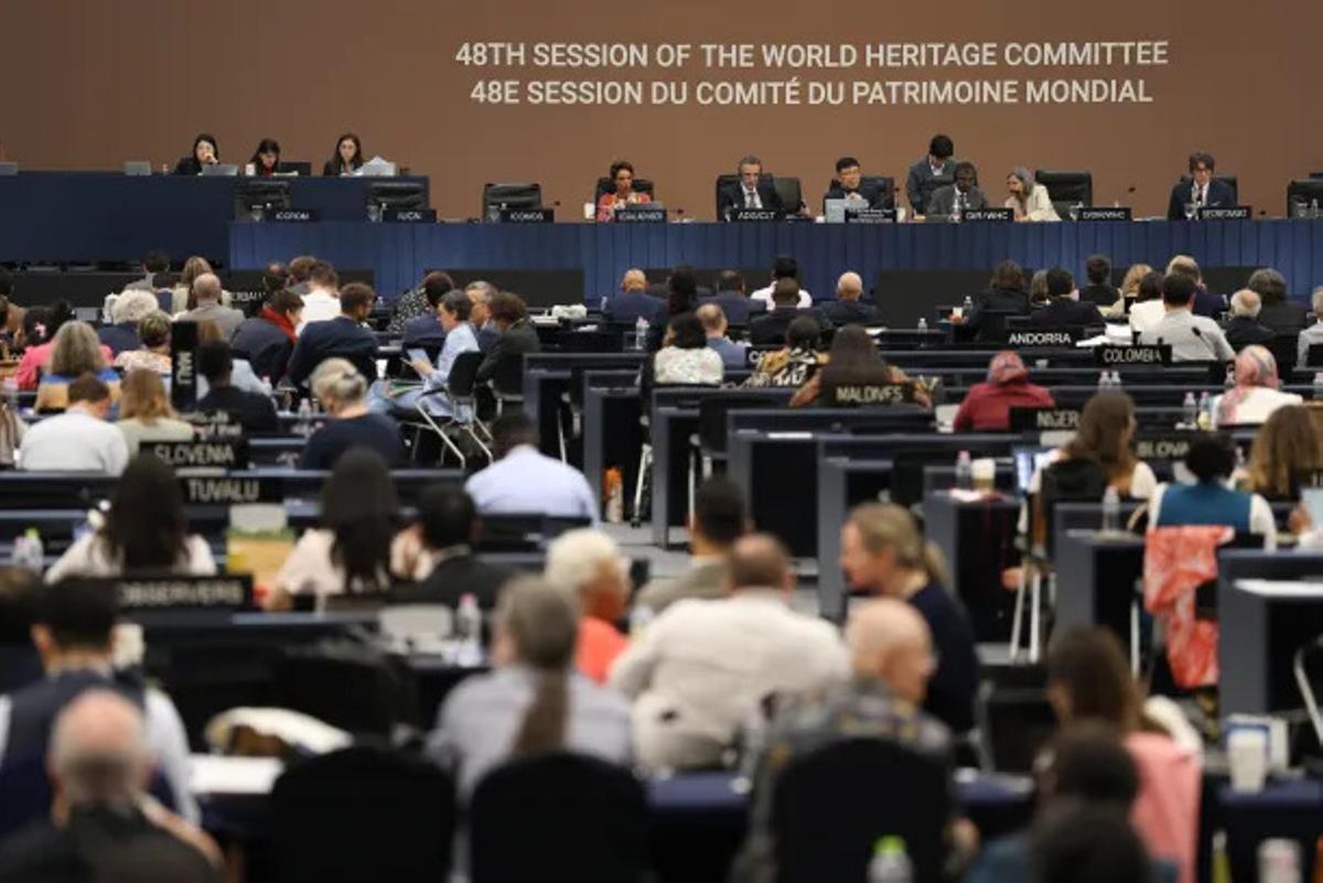Imagen del pleno del Comité de Patrimonio Mundial reunido en Busán (Corea del Sur)