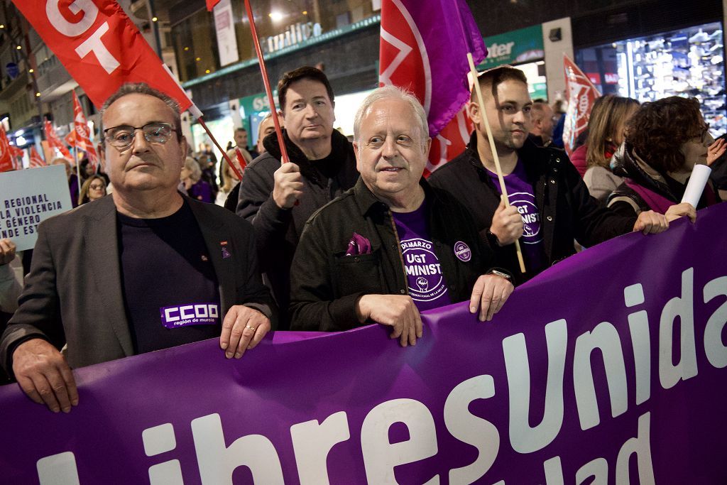 Todas las imágenes de la manifestación en Murcia del 8M