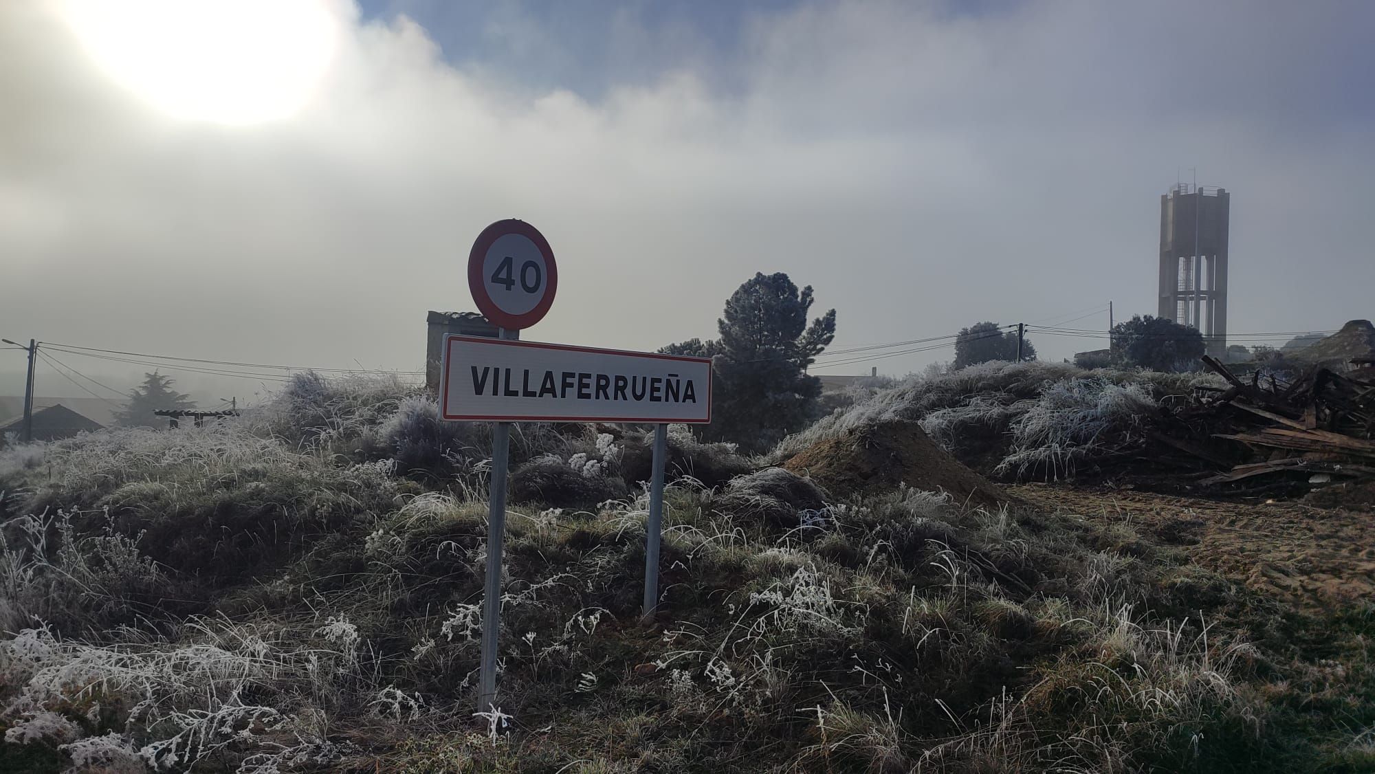 GALERÍA | La cencellada deja estas imágenes en Villaferrueña