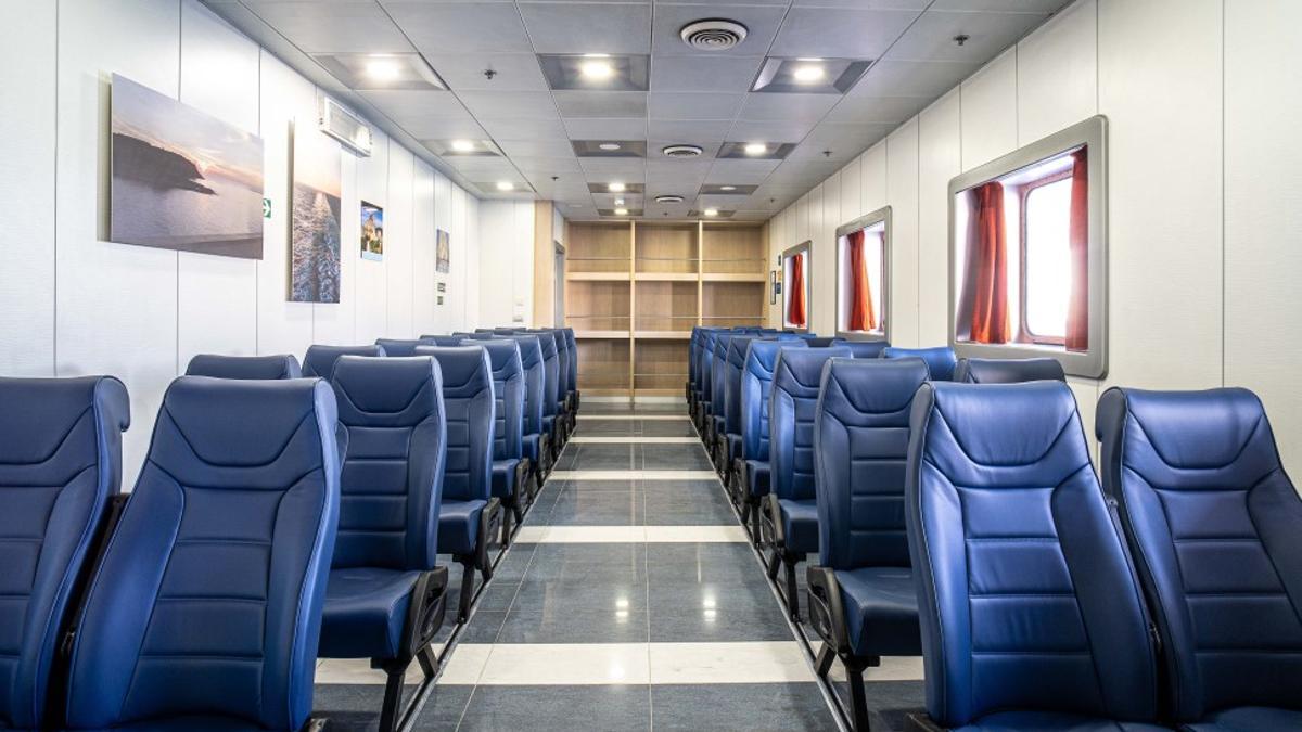 El interior de un barco de Trasmed