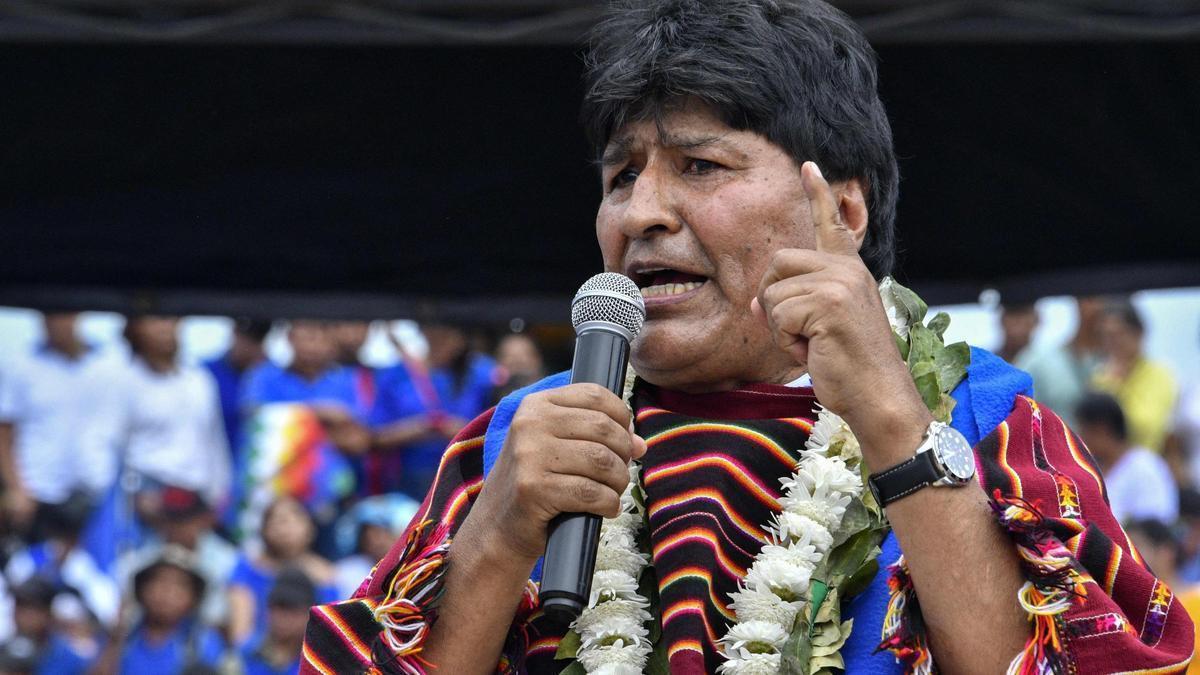 El expresidente de Bolivia Evo Morales