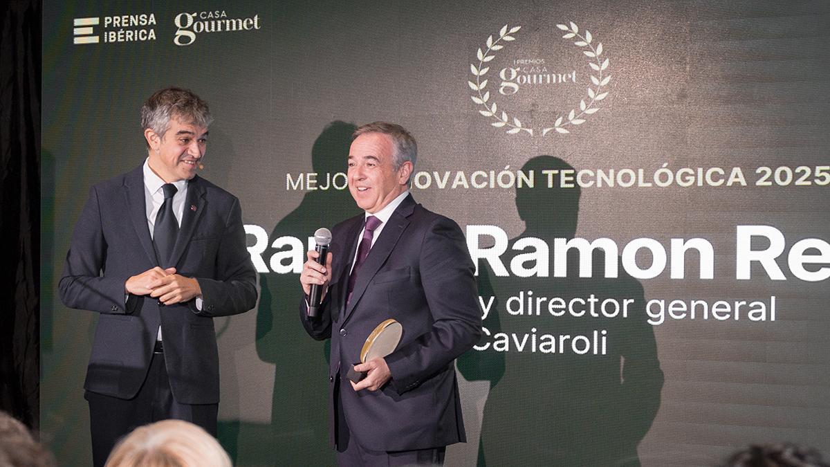 Ramon Ramon, director general de Caviaroli, rep el Premi a la Innovació Tecnològica 2025.
