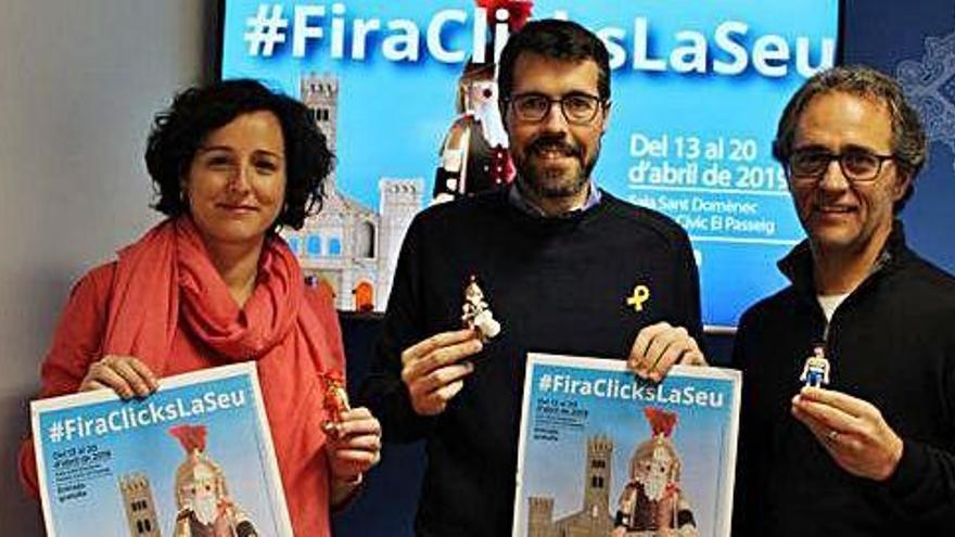 L&#039;alcalde de la Seu, Albert Batalla, presentant la nova Fira Clicks