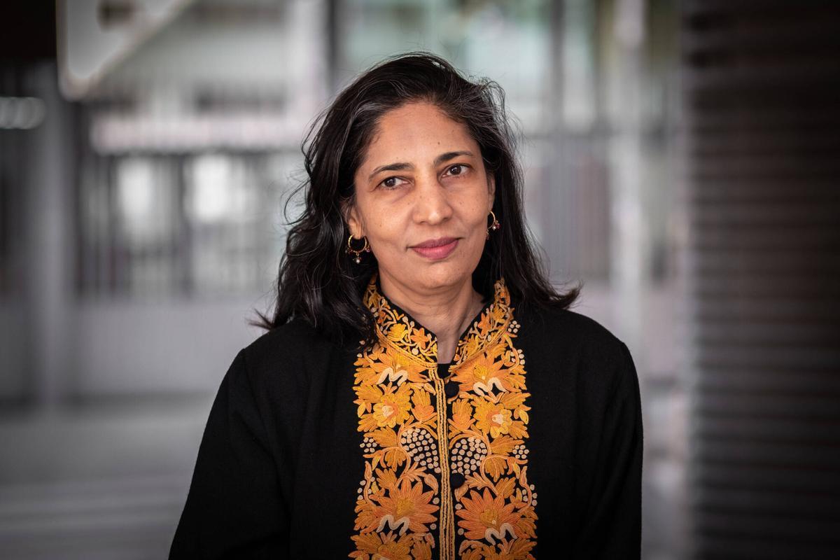 La escritora india Kiran Desai, este lunes en el CCCB de Barcelona.