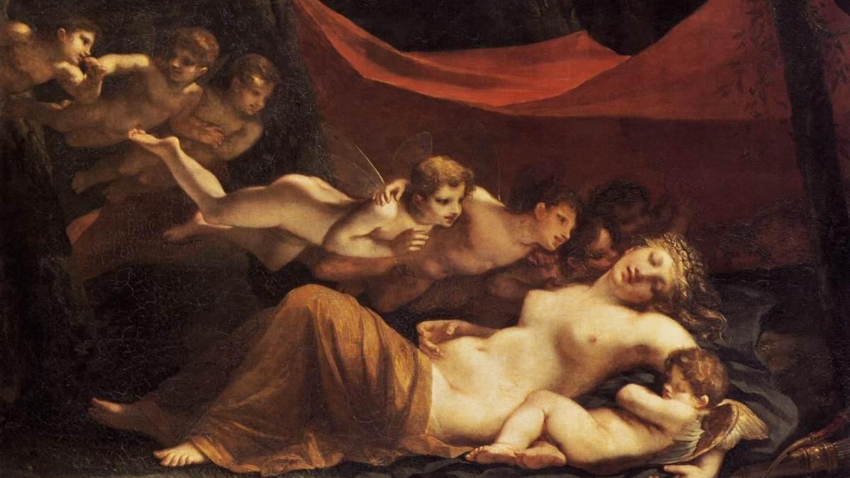 &#039;El sueño de Venus y Cupido&#039;, de Constance Mayer.
