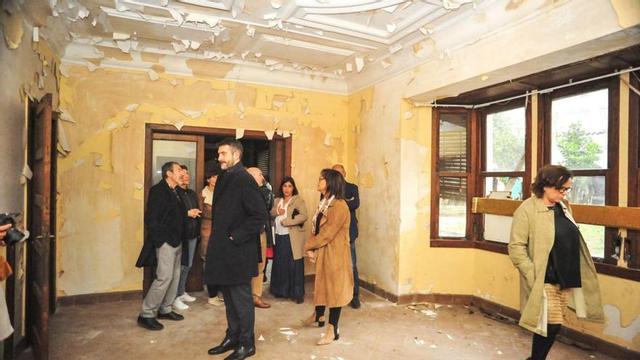 Interior de la casa Jaureguízar, una de las viviendas intervenidas en su día a Dorado. | Iñaki Abella