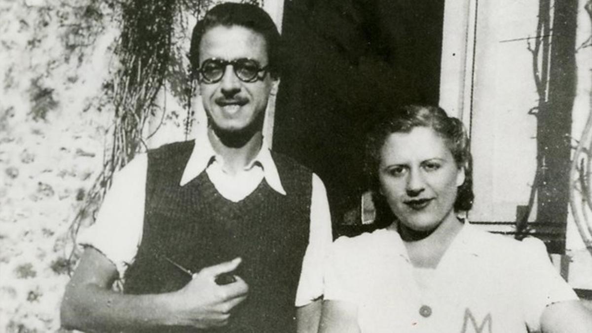 Merce Rodoreda con su pareja, Armand Obiols, en 1939.