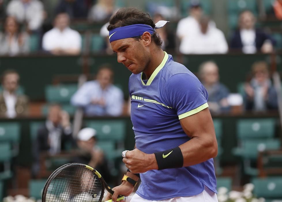 Partido de cuartos de final de Roland Garros entre Nadal y Carreño