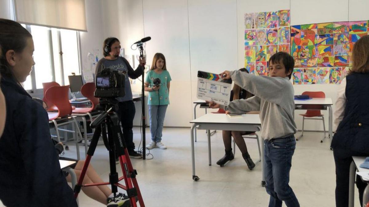 Rodaje en el colegio Inmaculada Jesuitas