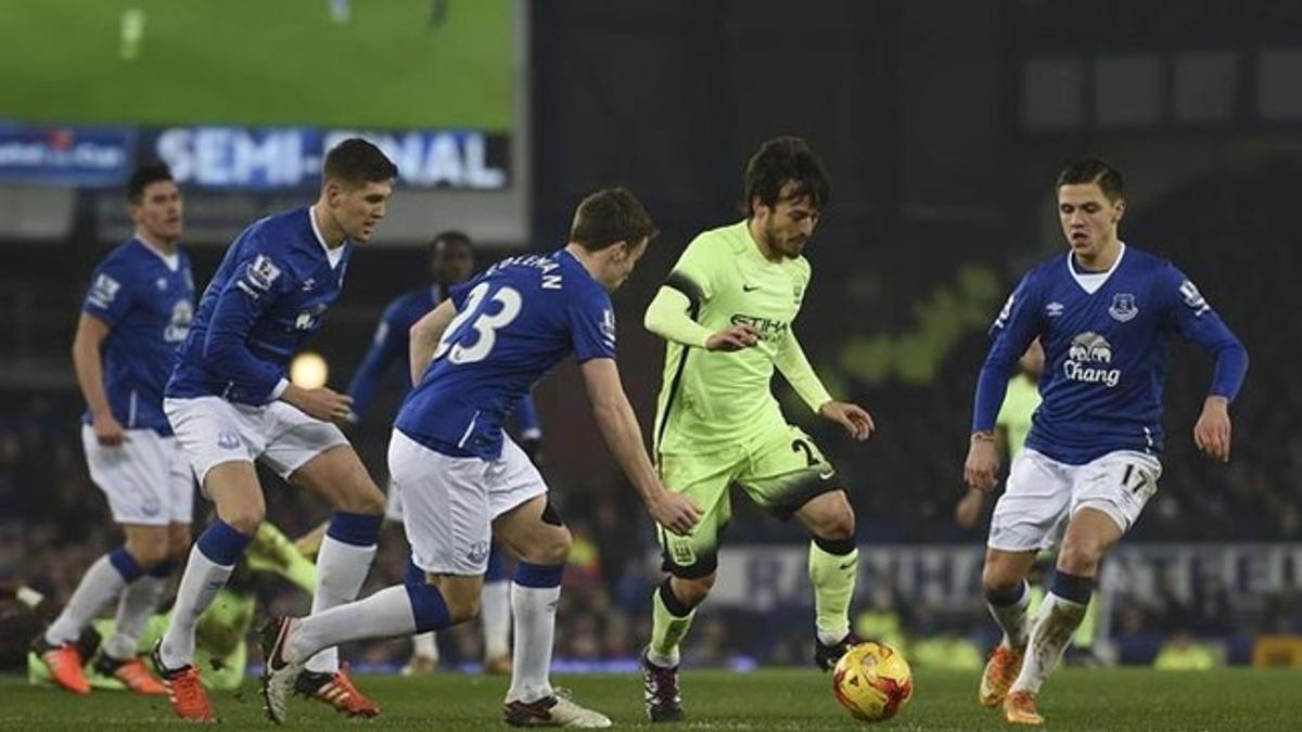 Silva no vio puerta ante el Everton