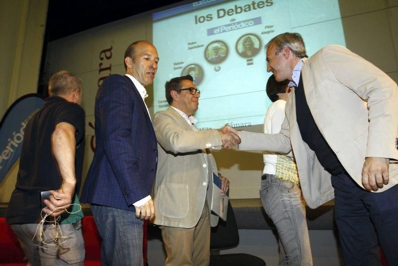 Galería del debate de los candidatos a la alcaldía de Zaragoza