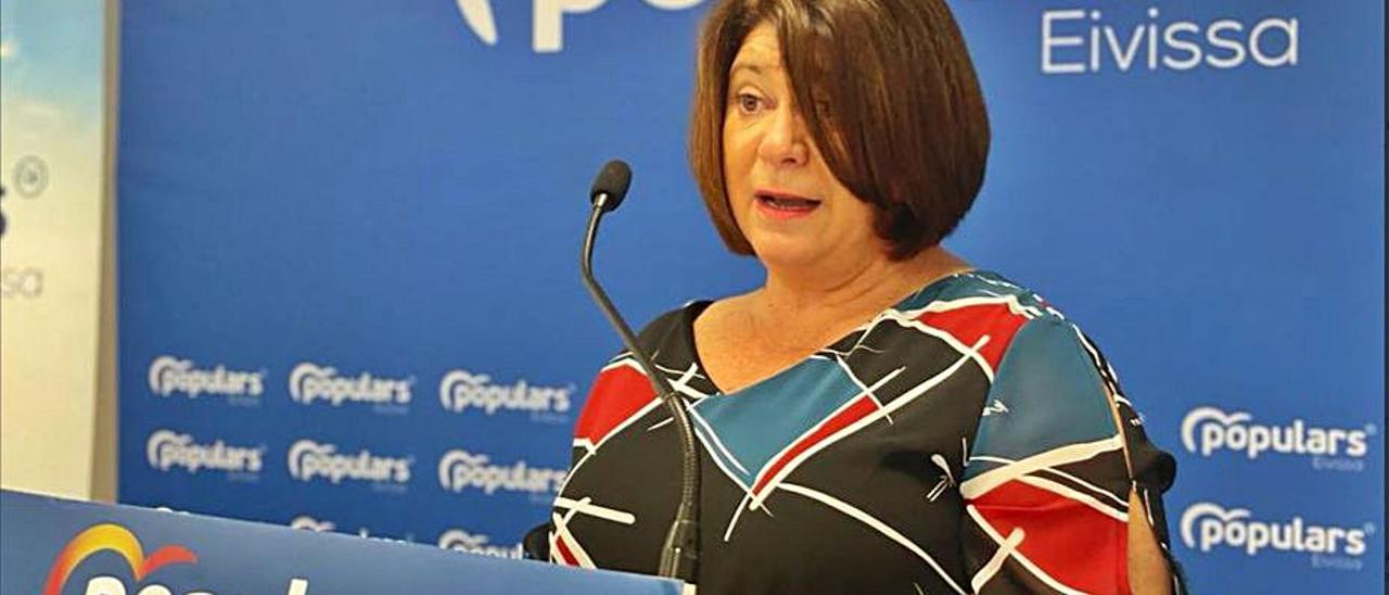 Lourdes Cardona, ayer en el congreso del PP de Vila. | PP