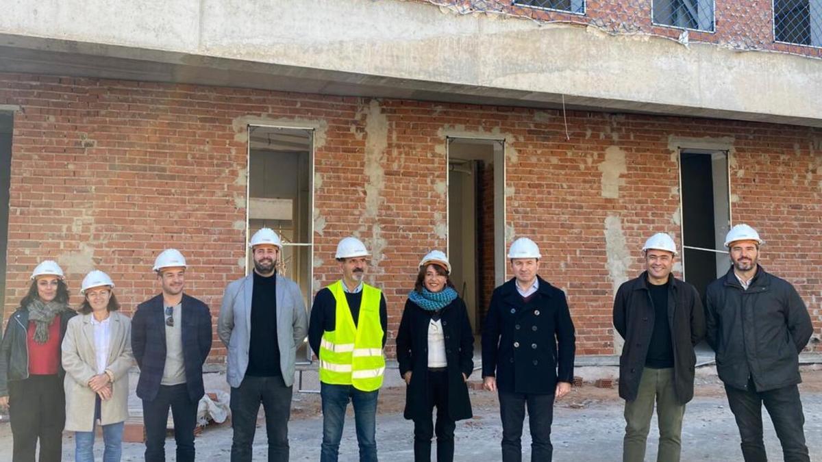 Visita a las obras del nuevo colegio Mozart de Loriguilla.