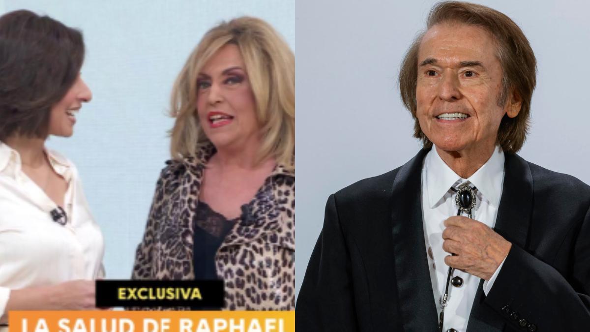 Lydia Lozano en 'Mañaneros'/ Rapahel en una foto de archivo