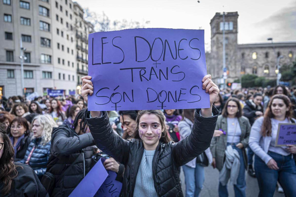 Manifestación del 8M en Barcelona