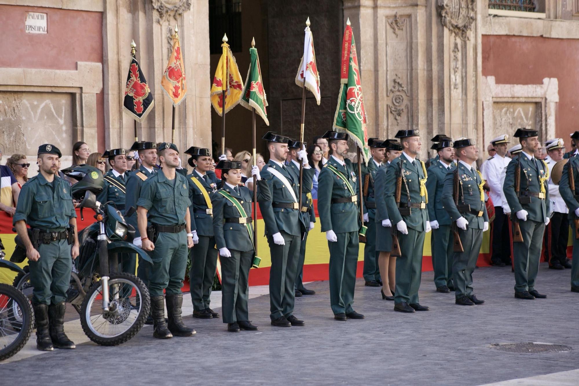 Celebración de la Festividad de la Virgen del Pilar, patrona de la Guardia Civil, en Murcia