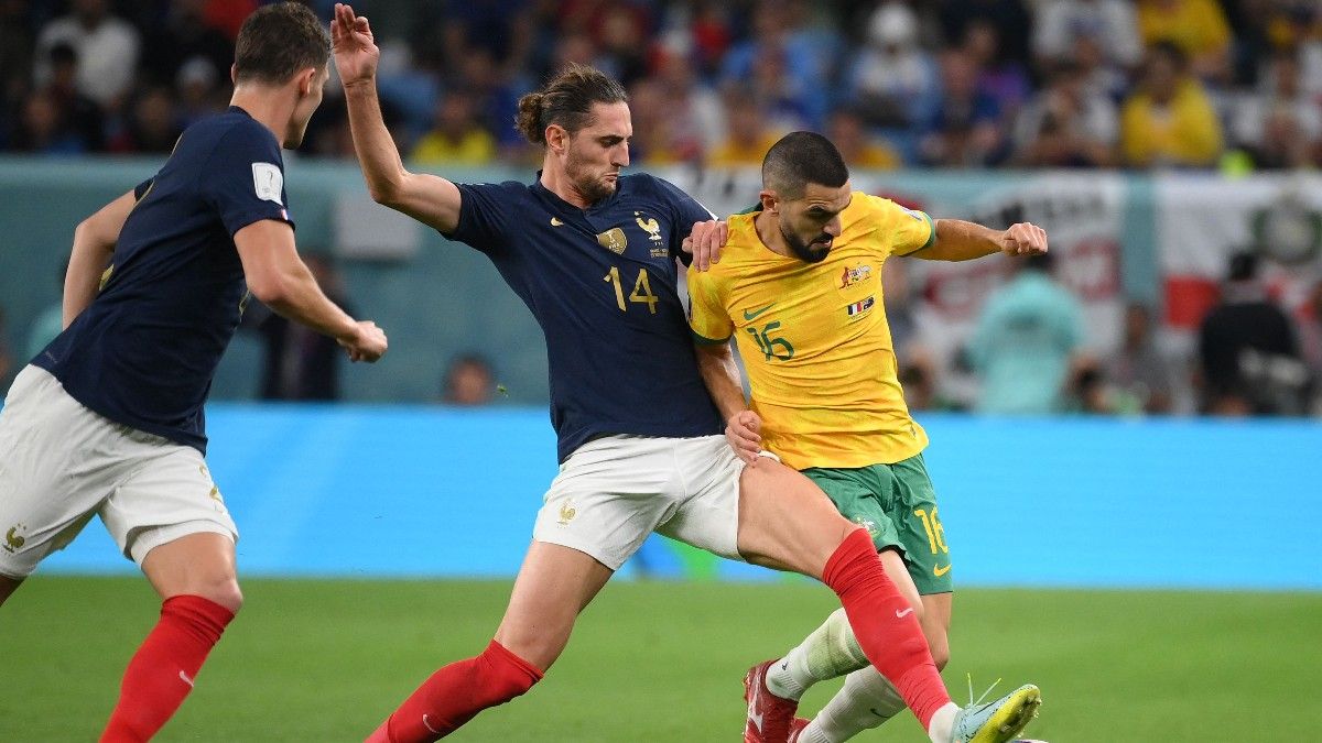Rabiot marcó el gol del empate ante Australia