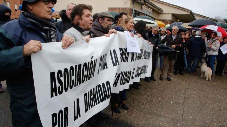 Manifestación del pasado jueves en VIllalpando.