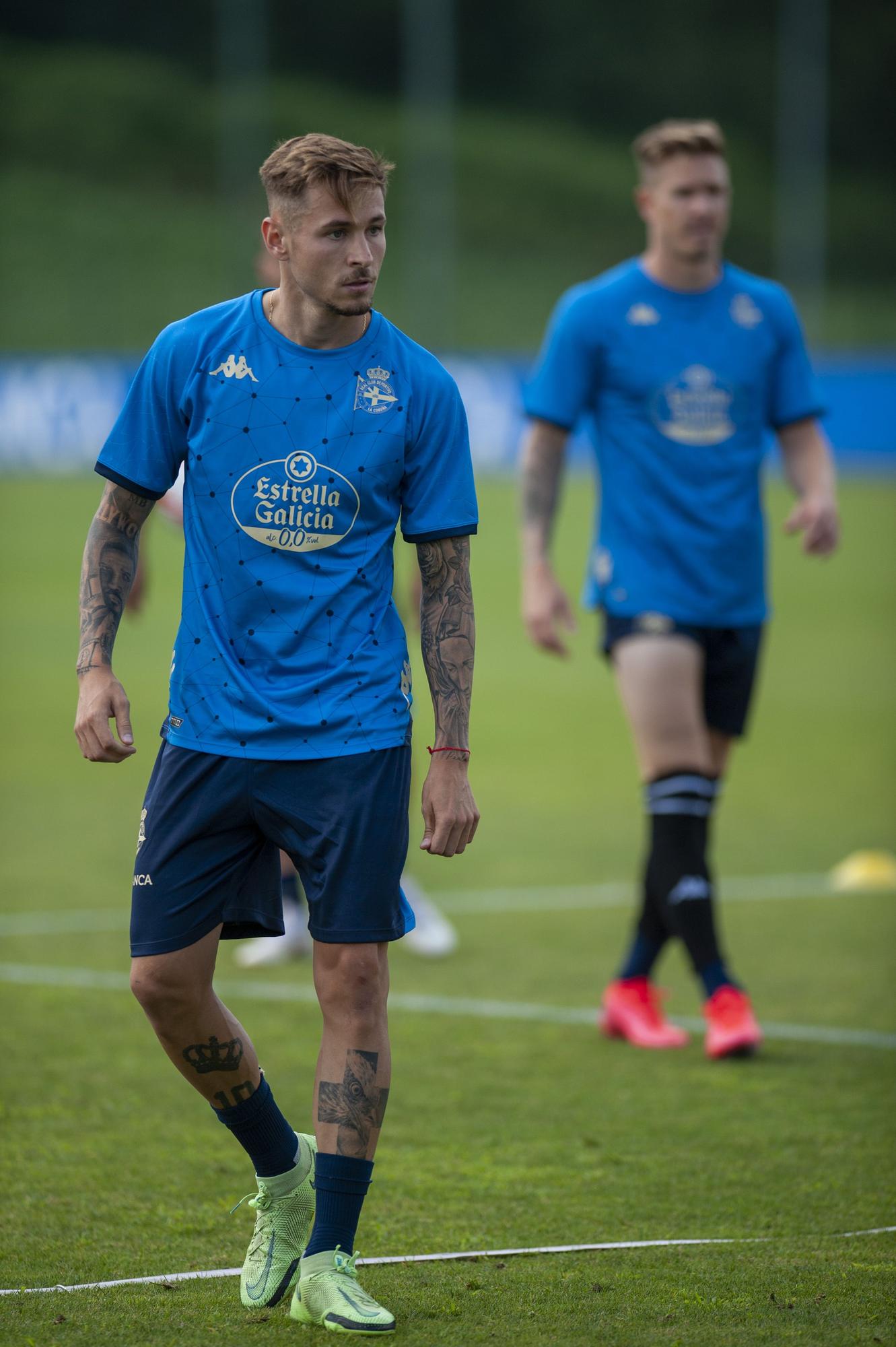 El Deportivo coge ritmo de trabajo en el segundo entrenamiento de pretemporada