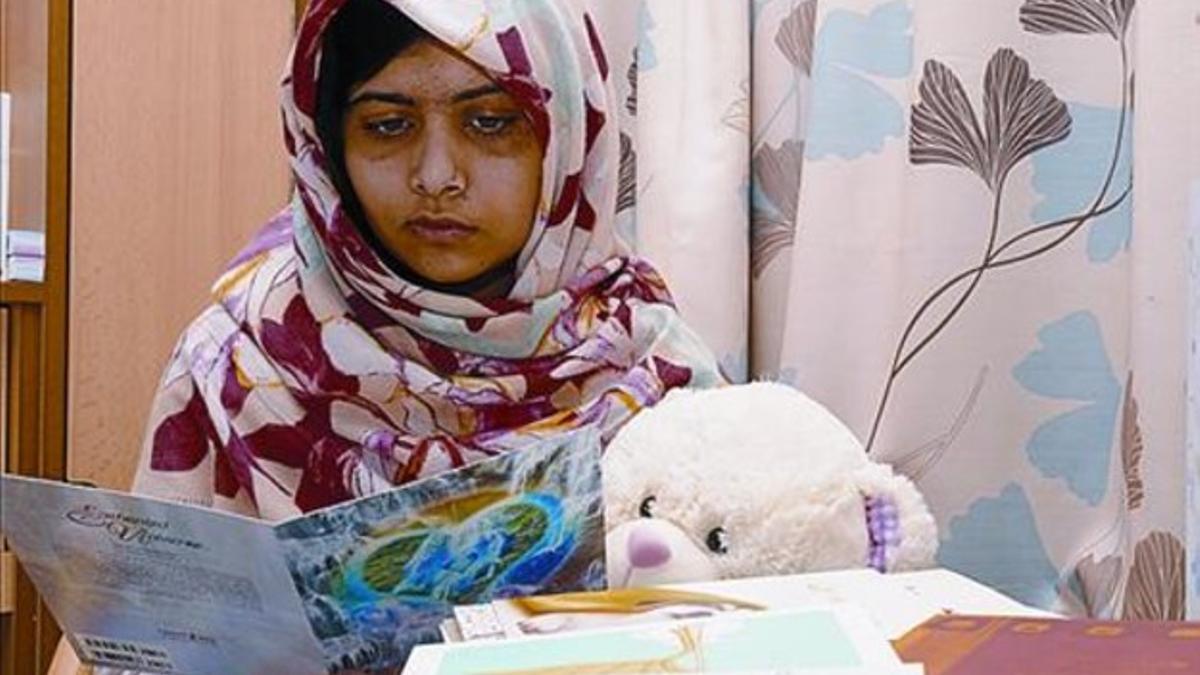 Lectura 8 Malala, en el Hospital Queen Elisabeth de Birmingham.