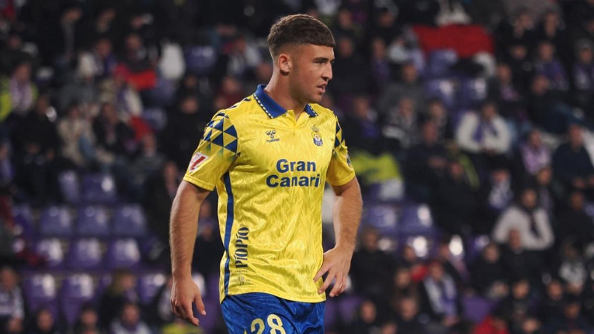 Herzog, during a match with Las Palmas