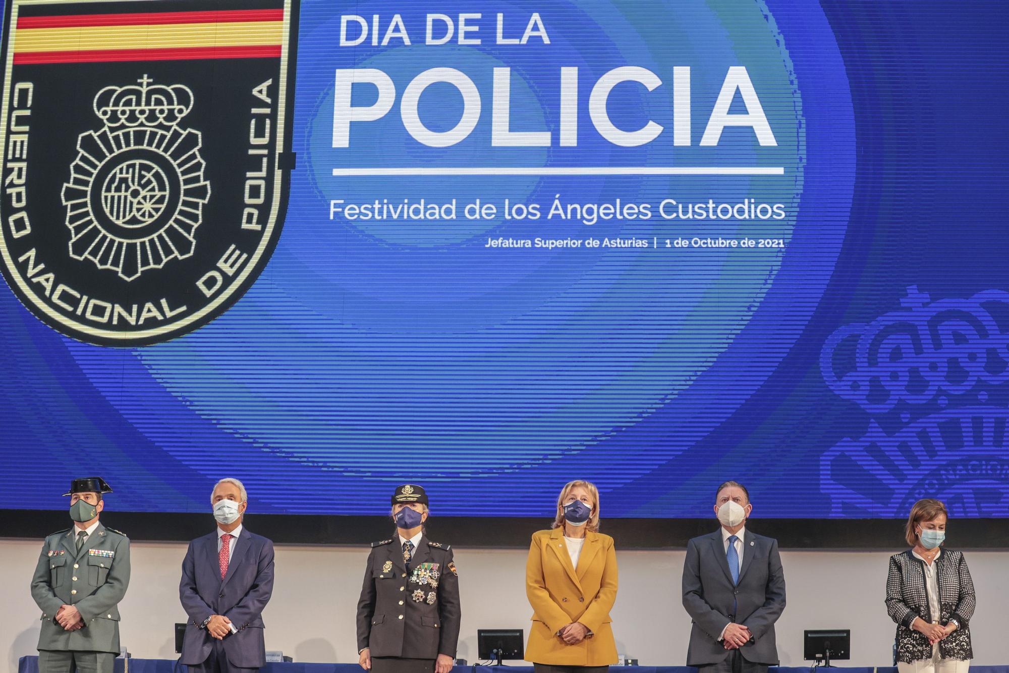 La Policía Nacional de Oviedo celebra a sus patronos, los Ángeles Custodios