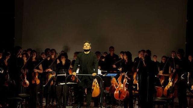 Un momento del concierto de la Orquesta Sinfónica de Galicia.