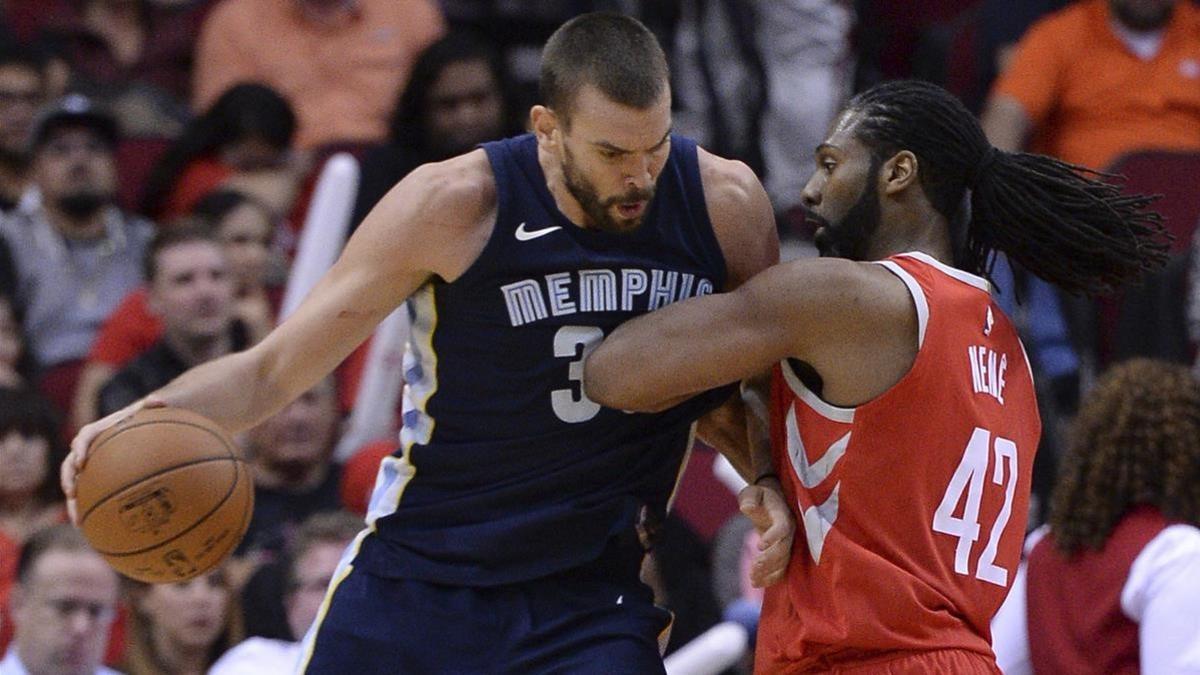 Marc Gasol durante el partido.