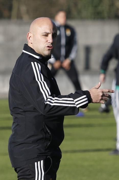 Entrenamiento del Oviedo en El Requexón