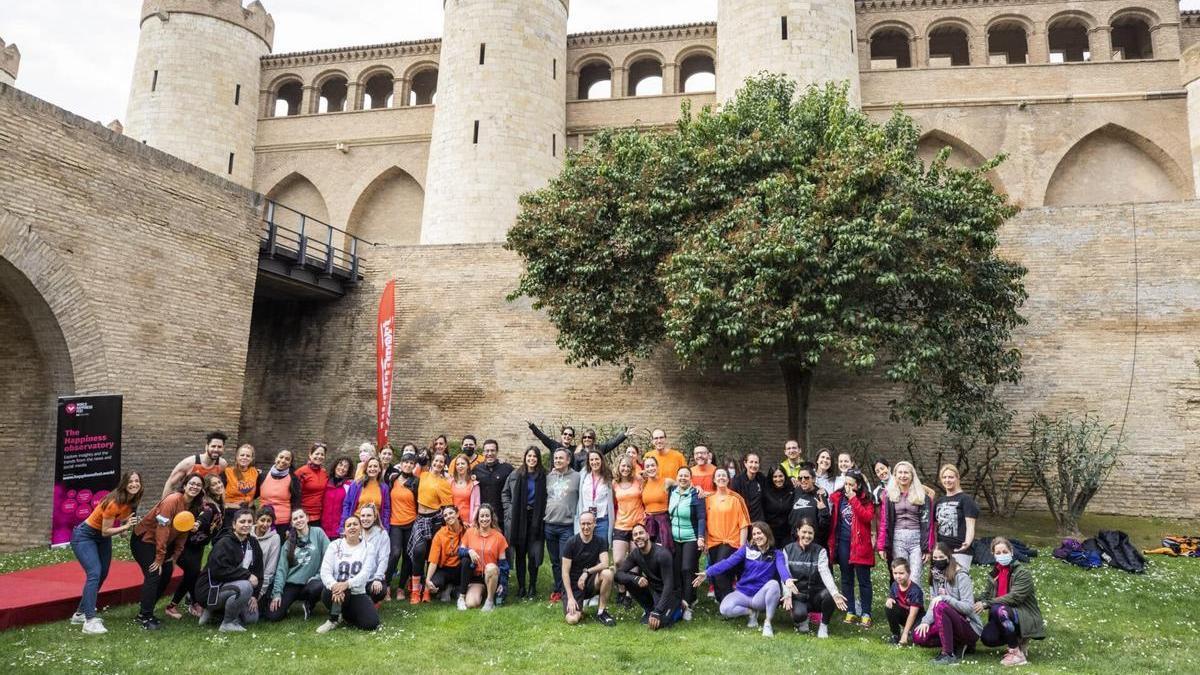 Dentro de las actividades del Festival Mundial de la Felicidad en Zaragoza habrá talleres al aire libe en el Palacio de la Aljafería.