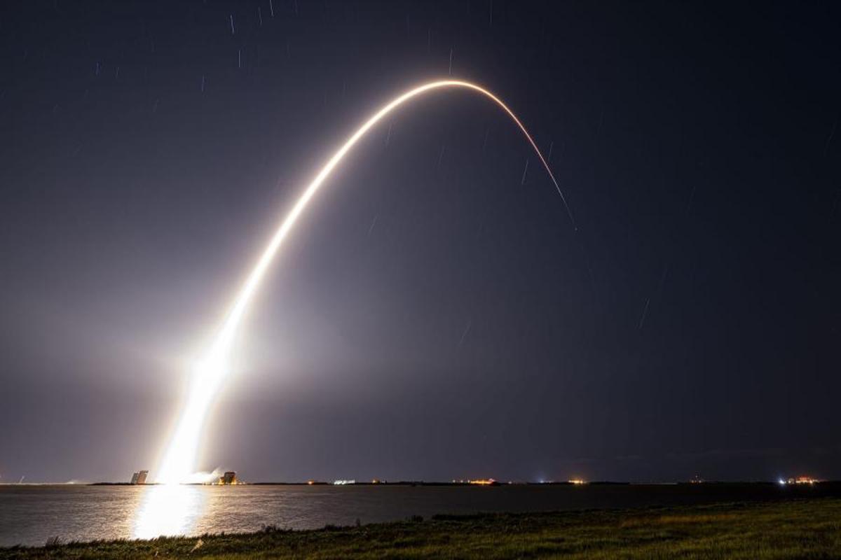 Un momento del lanzamiento del SpainSat NGII desde cabo Cañaveral (Florida) el pasado 23 de octubre.
