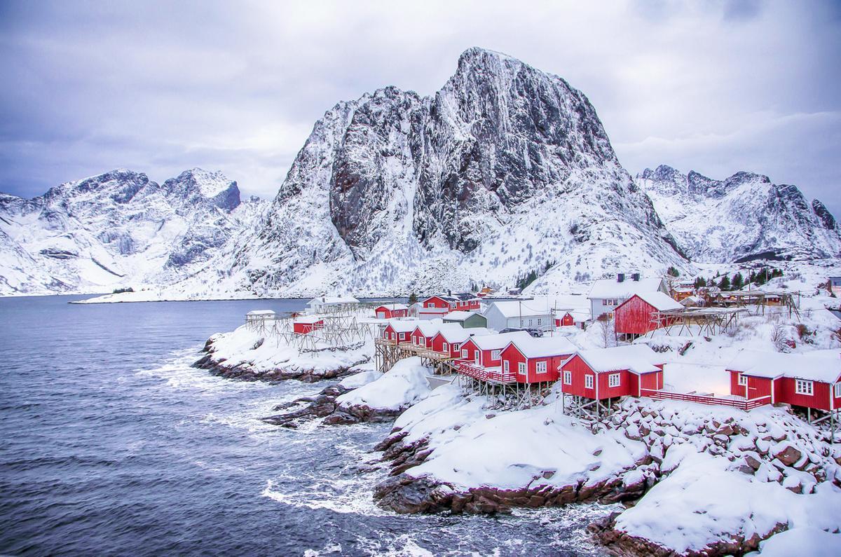 Pueblo pesquero de Reine, Noruega.