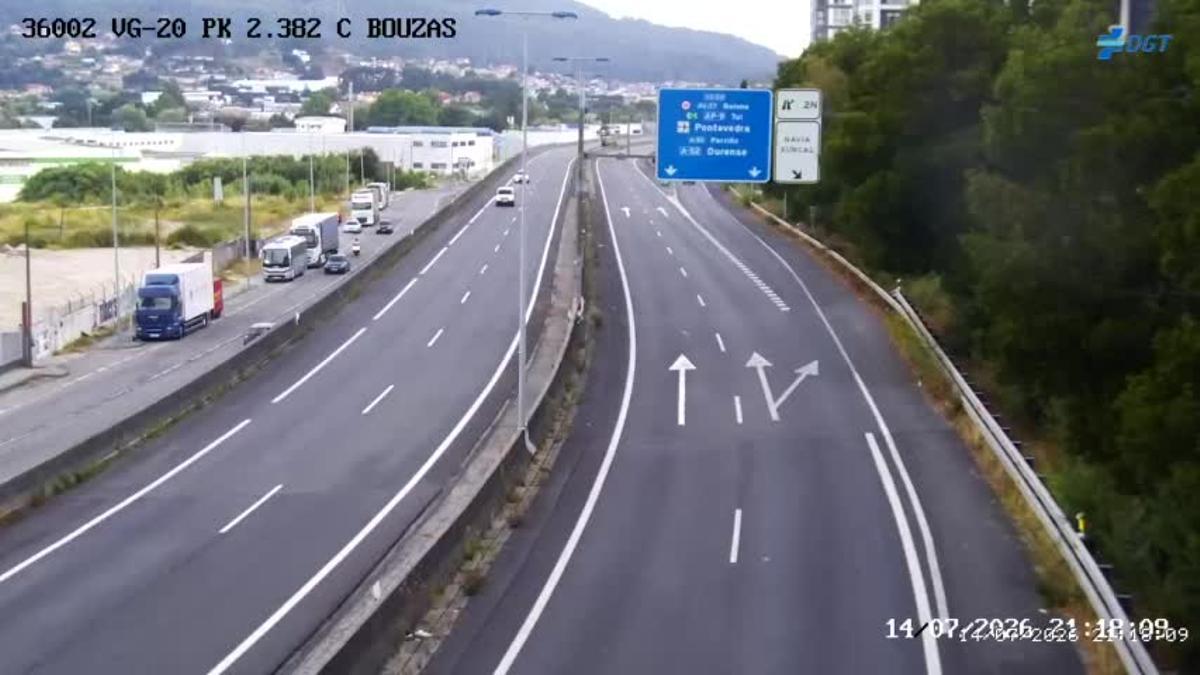 Una ciudad paralizada por el España-Francia: así están las carreteras de Vigo y su área