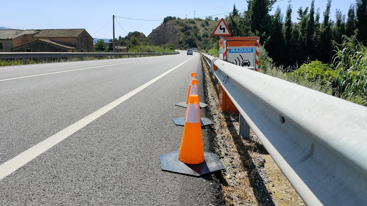 Una caixa de radar a la C-12, a Tarragona