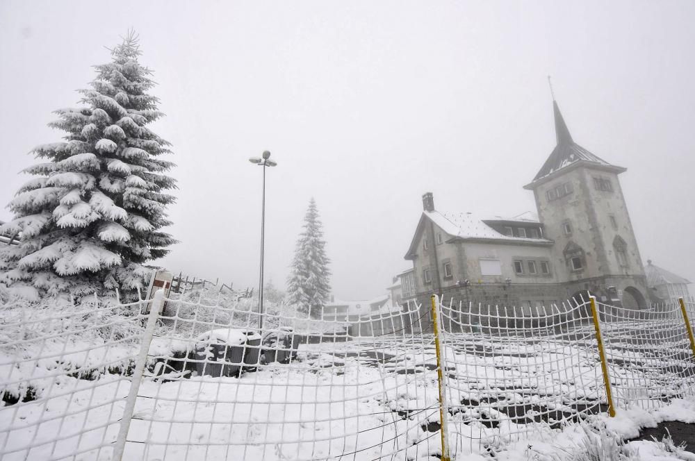 Ola de frío y nieve en Asturias