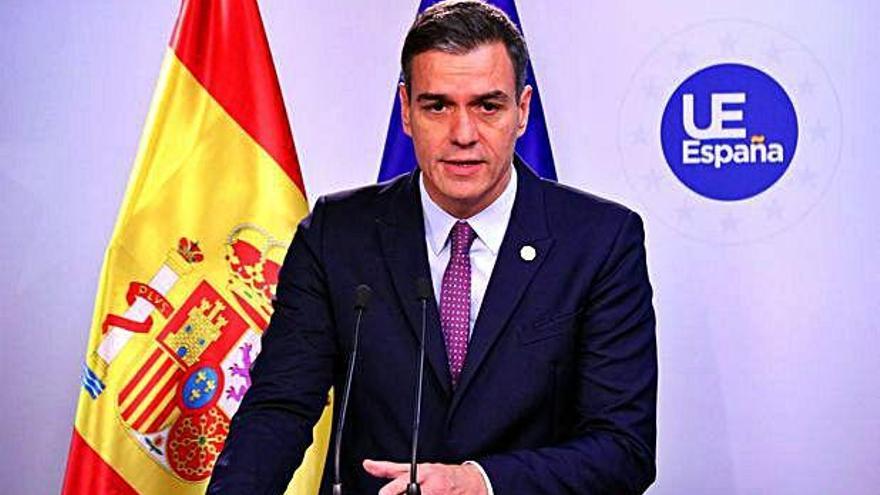 Pedro Sánchez, en una roda de premsa el 13 de desembre.