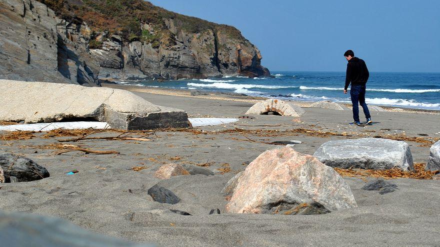 La playa de Foxos, en Asturias, en una imagen de archivo.