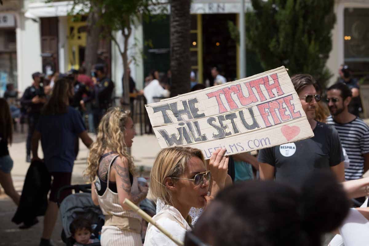 Manifestación Ibiza Respira en Ibiza